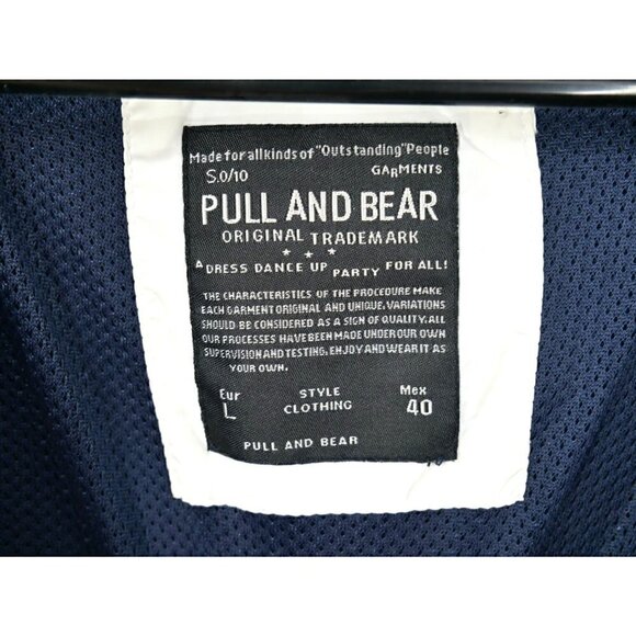 NEW Pull and Bear Purple and White Half Zip Hoodie L - Picture 3 of 4